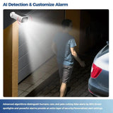ALEVIO 2.5K Solar Outdoor Wireless Security Camera - AI Detection - stepyours.com