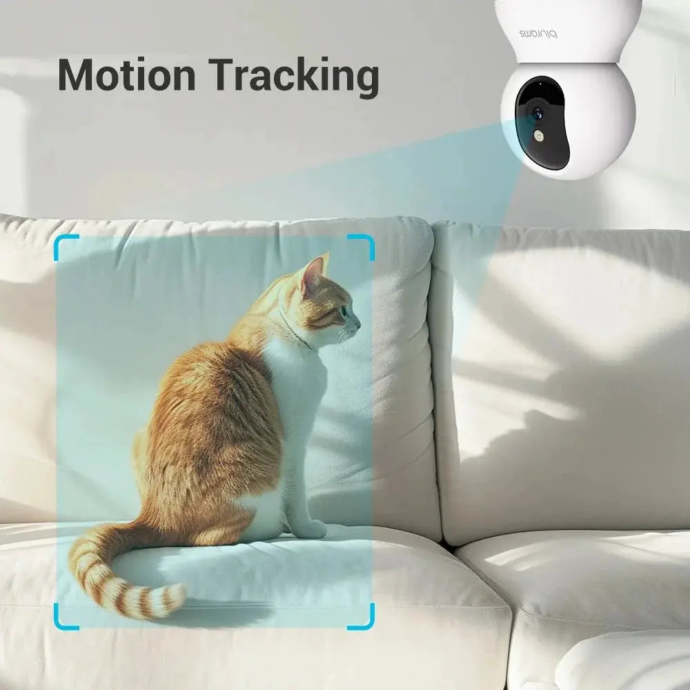 Blurams Pet Camera 2K - 360 Degree Indoor PTZ Security With 2 Way Audio - stepyours.com