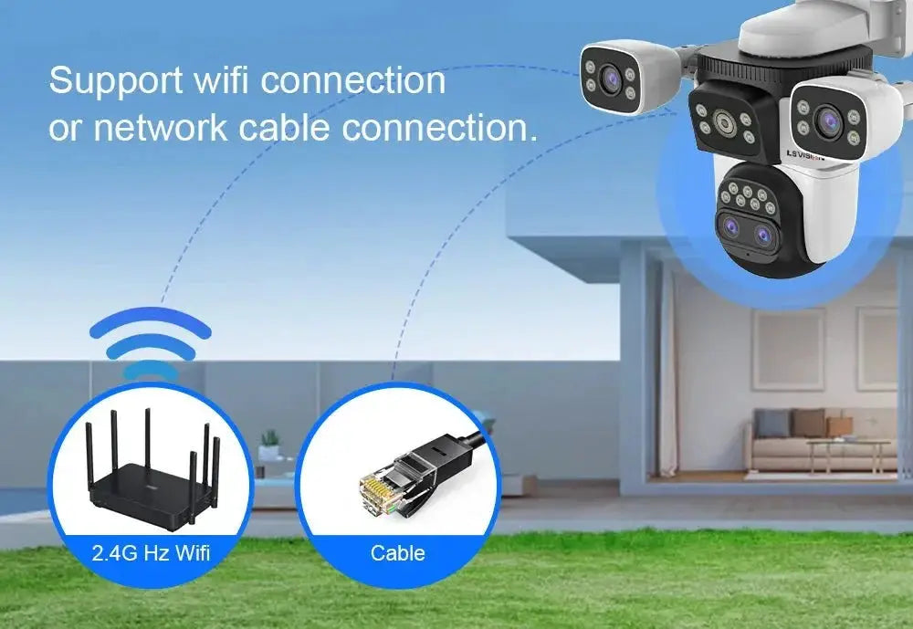 LS Vision LS - WL320 - 10X Outdoor PTZ Camera With Auto Tracking AI Pro - stepyours.com