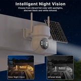 WiFi PTZ Solar Outdoor Camera 3MP 355 Pan 90 Tilt With iCsee App - stepyours.com