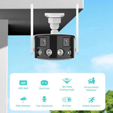 Besder 8MP 4K Dual Lens WiFi IP Camera AI Human Detection Outdoor Security - stepyours.com