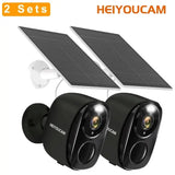 HEIYOUCAM WiFi Outdoor Security Camera 2K Battery AI Color Night Vision Hooks - stepyours.com