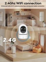 PEGATAH 5MP One - Touch Call Indoor Baby Monitor WiFi Color Night Vision - stepyours.com