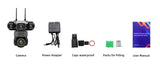 10K 20MP Outdoor WiFi Security Camera 360 Degree PTZ With 4 Lenses And 16X Zoom - stepyours.com