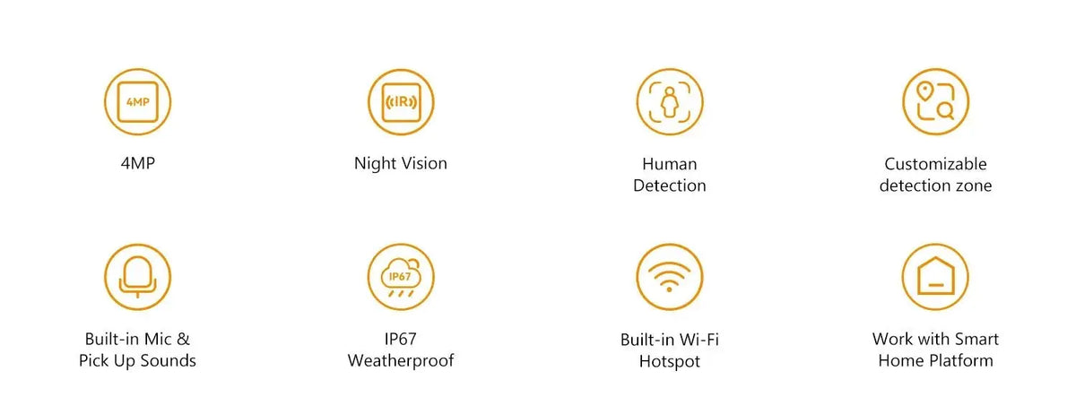 IMOU Ranger 4MP Bullet Lite Indoor Outdoor Security Camera AI Detection - stepyours.com