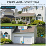 BESDER O-Kam Pro - Dual Screen 4K Outdoor PTZ WiFi Camera With Human Detection by stepyours.com
