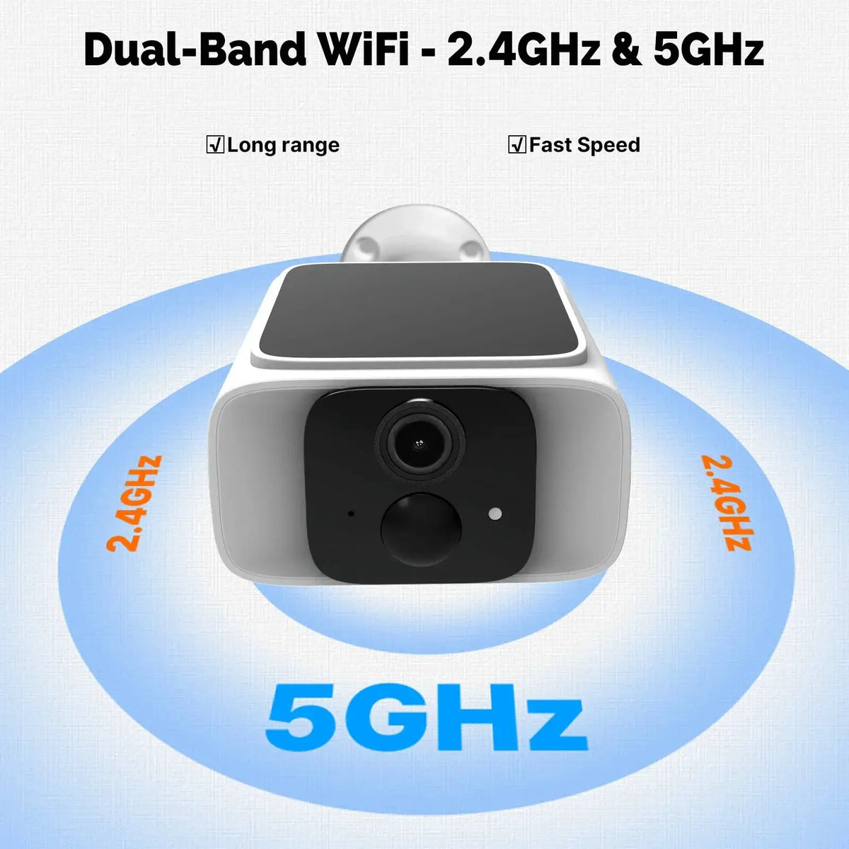 MOES Solar Powered WiFi Security Camera 4MP IP65 Waterproof Alexa Google Home - stepyours.com