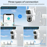 BESDER O-Kam Pro - Dual Screen 4K Outdoor PTZ WiFi Camera With Human Detection by stepyours.com