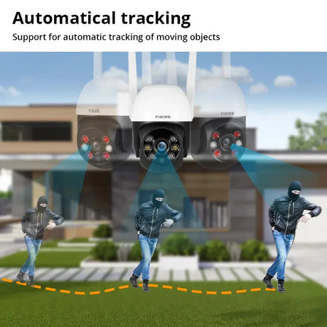 Fuers 8MP 4K IP Camera Outdoor Home Security Auto Tracking AI Human Detection WIFI CCTV Surveillance Camera Work With Tuya Smart by stepyours.com
