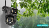4K 8MP HD WiFi PTZ Camera Outdoor Dual Lens AI Tracking - Tredruns