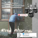 LS Vision 20MP Solar WiFi Surveillance Camera V380 Pro 10X Optical Zoom Outdoor - stepyours.com