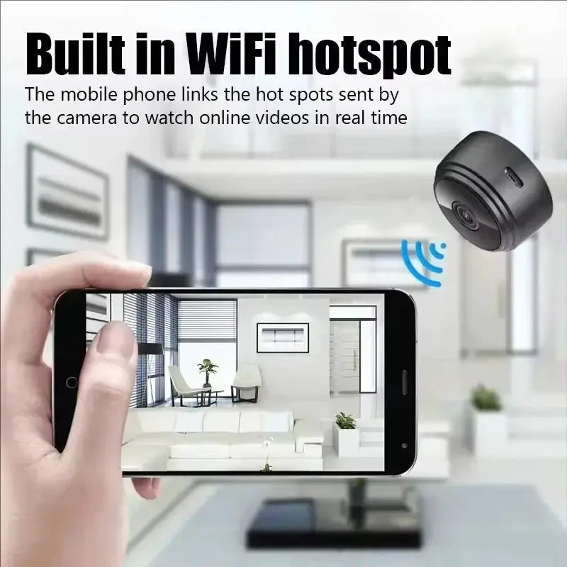 A9 WiFi Mini Camera - 720P HD Security Monitoring And Night Vision - stepyours.com