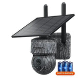INQMEGA Solar PTZ Camera 5MP 4MP Wireless 4G SIM Outdoor Use