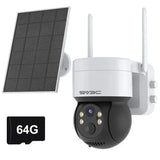 Solar Powered Outdoor Security Camera Wireless Surveillance