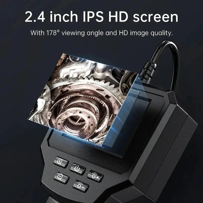 Industrial Endoscope Camera 2.4 Inch IPS LCD 1080P IP67 Waterproof Borescope - stepyours.com