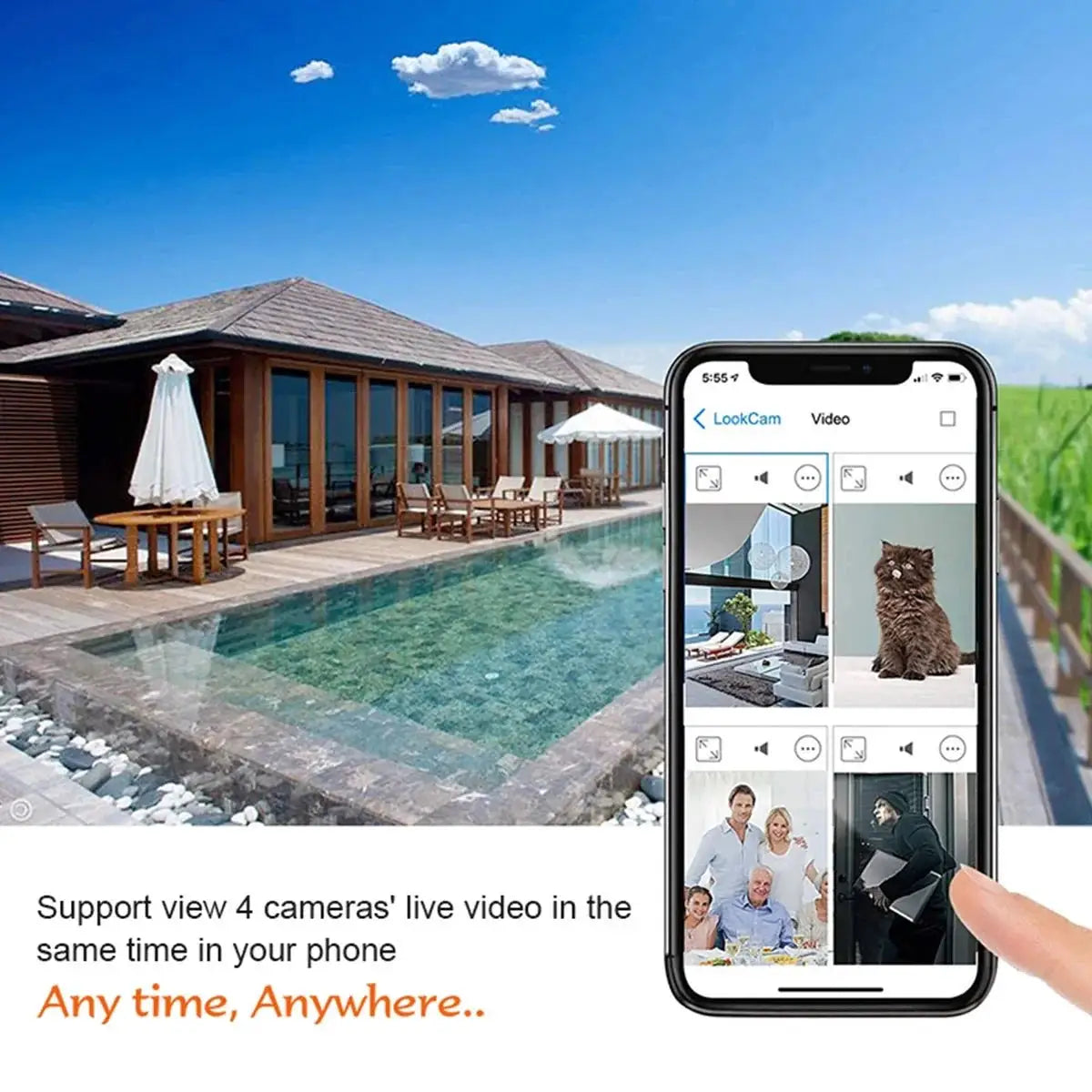 4K DIY Wireless WiFi Camera - 1080P HD Remote Viewing via Smartphone App Hooks - stepyours.com