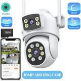 12MP Outdoor WiFi Camera - With 3 Lens PTZ AI Tracking For ICSEE App - stepyours.com