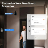 Moes Tuya WiFi 4MP Dual Lens Indoor Cam With Night Vision Motion Two Way Audio - stepyours.com