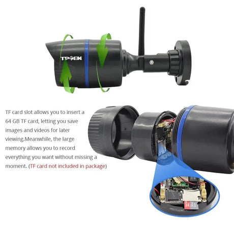 CamHi CamHipro 4MP Outdoor WiFi IP Camera - 2 - Way Audio Security Bullet - stepyours.com