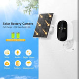 Solar-Powered WiFi Security Camera With Two-Way Audio