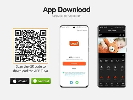 WIFI Tuya Indoor 5MP Camera - 360 Degree PTZ With 4x Zoom And Two Way Audio - stepyours.com