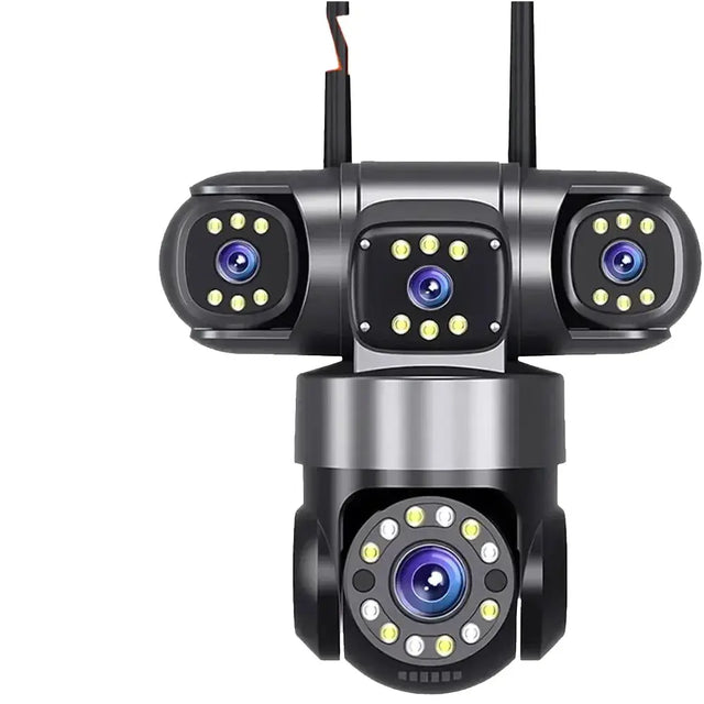 10K 20MP Outdoor WiFi Security Camera 360 Degree PTZ With 4 Lenses And 16X Zoom - stepyours.com