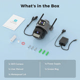 BESDER 15MP WiFi PTZ Outdoor Camera - Dual Screen, 10X Zoom, AI Human Detection - stepyours.com