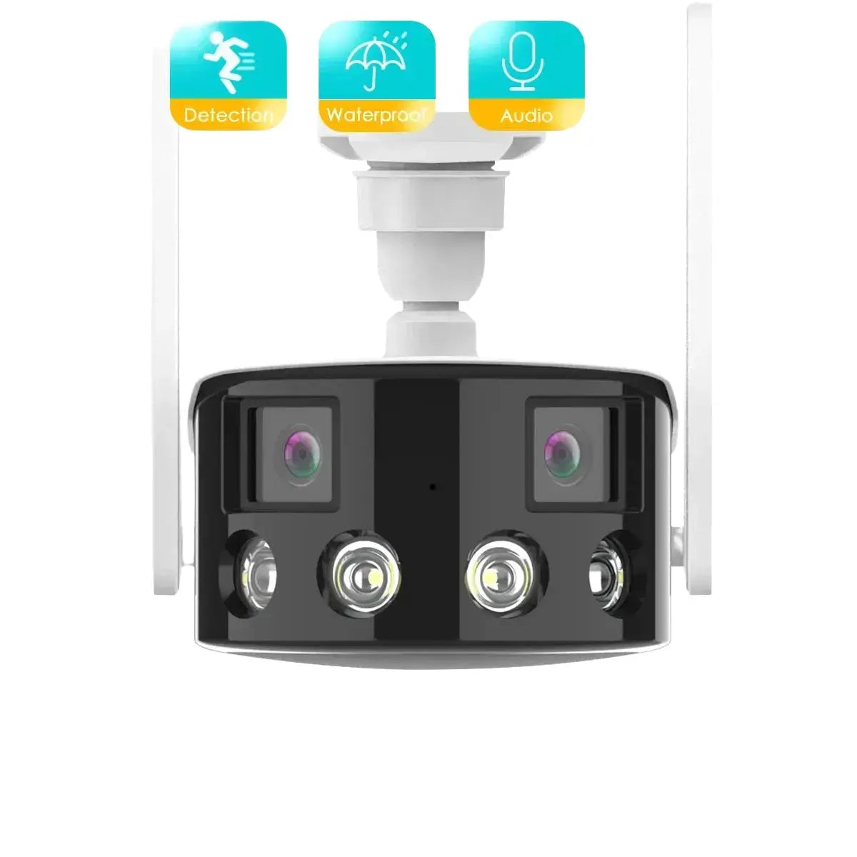 Besder 8MP 4K Dual Lens WiFi IP Camera AI Human Detection Outdoor Security - stepyours.com