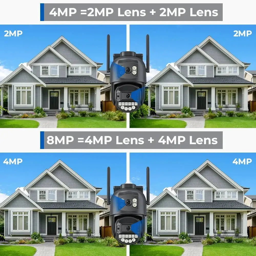 ANBIUX 8MP Dual Lens PTZ IP Camera with AI Humanoid Detection - stepyours.com