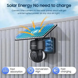 Shiwojia 6MP Solar Camera With 4G Sim Card Outdoor 12X Zoom