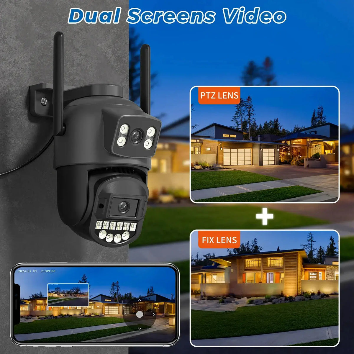 BESDER 5K 10MP WiFi PTZ Outdoor AI Human Detection CCTV Camera 4K IP66 - stepyours.com