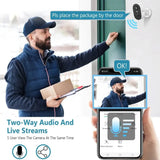 ANRAN C2 2K Battery Wireless Security Camera - 2.4G WiFi IP65 Weatherproof - stepyours.com