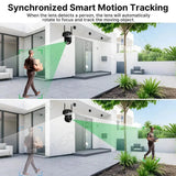 External WiFi PTZ Camera Dual Lens - Outdoor 2.4Ghz And 5Ghz WiFi Auto Tracking - stepyours.com