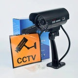 Eleopard Fake Security Camera - Waterproof Dummy CCTV With Red LED Add Hooks - stepyours.com