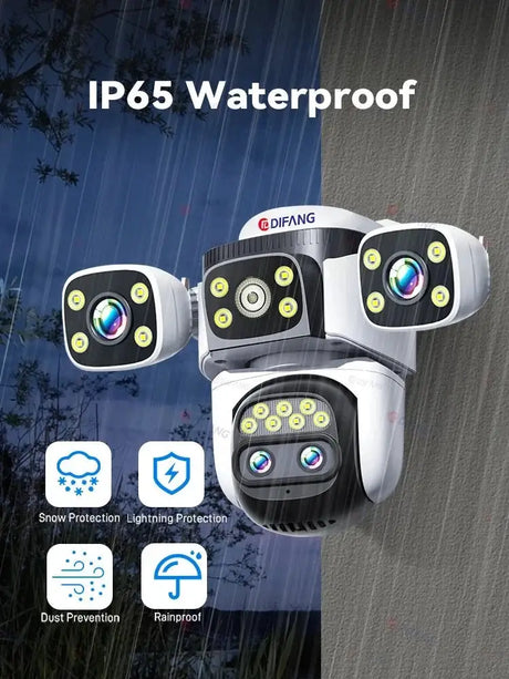 DIFANG 20MP Outdoor Security Camera With 10x Zoom And Auto Tracking - stepyours.com