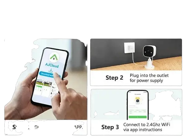 Jennov 2K HD Wireless Security Camera Color Night Vision IP66 Weatherproof - stepyours.com