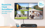 8MP POE NVR Smart Security Camera System AI Face Recognition