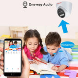 Keview 4K 8MP PoE IP Camera - AI Color Night Vision Indoor Dome Surveillance - stepyours.com