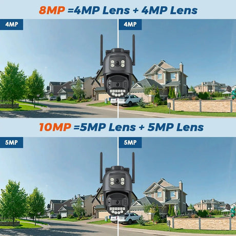 BESDER 5K 10MP WiFi PTZ Outdoor AI Human Detection CCTV Camera 4K IP66 - stepyours.com