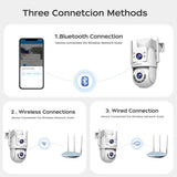 Lenovo HD PTZ Outdoor Camera Dual Lens 6MP With Auto Tracking - 5G WiFi - stepyours.com