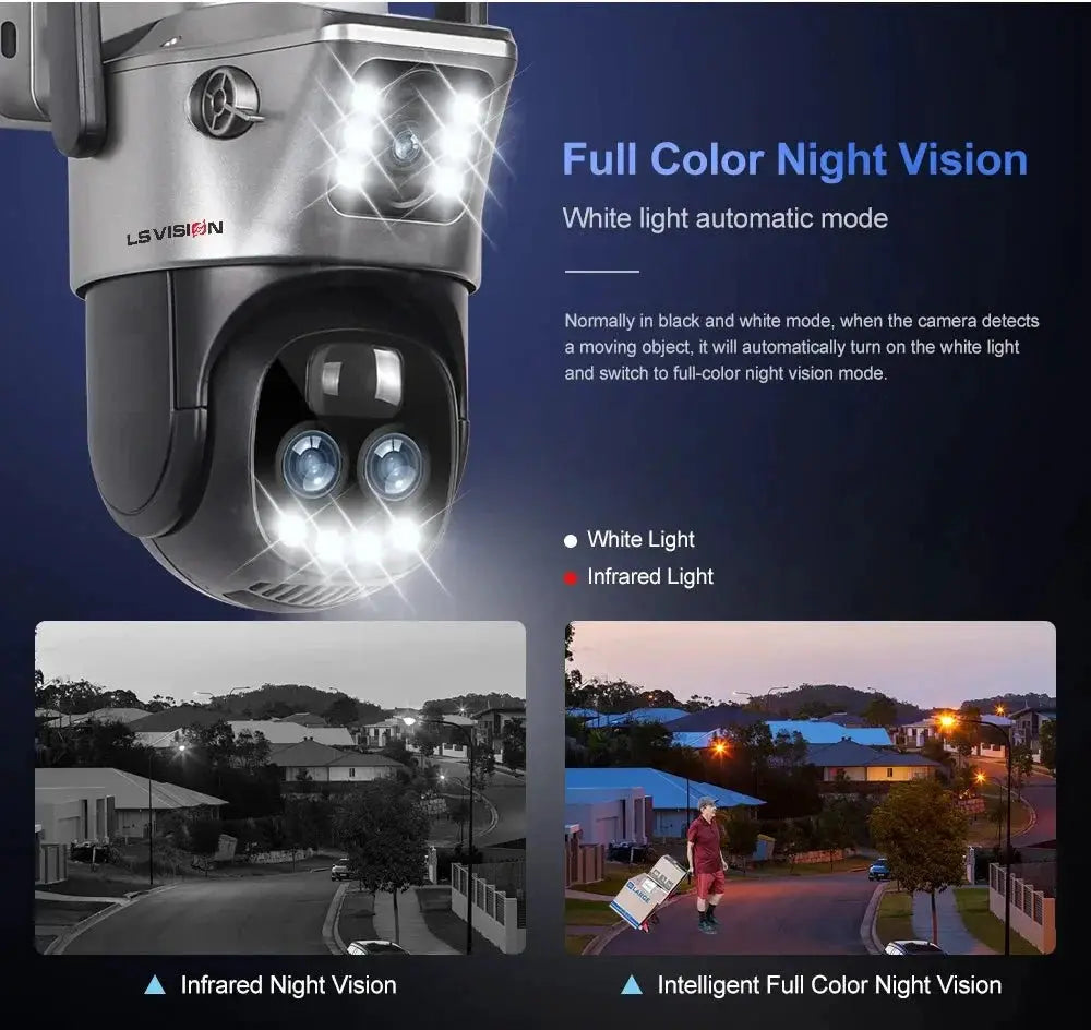 LS Vision Dual Screen Solar Camera 4G WiFi Outdoor Security 10X Zoom IP66 - stepyours.com