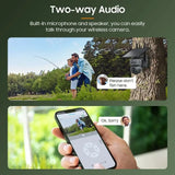 INQMEGA Solar Powered PTZ Camera 5MP 4MP WiFi 4G CCTV With Two Way Audio - stepyours.com