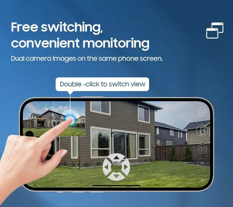 Shiwojia 6MP 4G Solar Security Camera Outdoor Surveillance