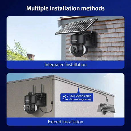 INQMEGA 4MP WiFi Tuya Solar Outdoor Security Camera