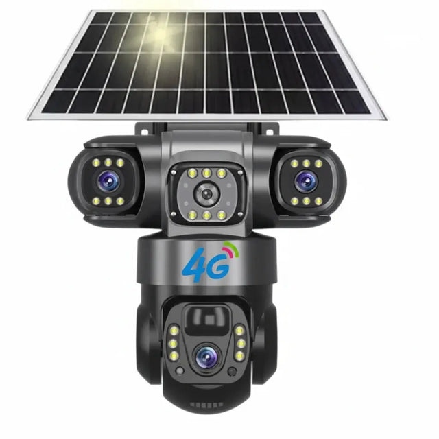 Solar 4G IP Camera 15MP HD Outdoor Night Vision Weatherproof Security - stepyours.com