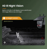 INQMEGA Solar PTZ Camera 5MP 4MP Wireless 4G SIM Outdoor Use
