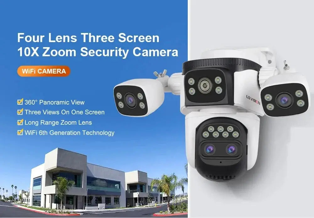 LS Vision LS - WL320 - 10X Outdoor PTZ Camera With Auto Tracking AI Pro - stepyours.com