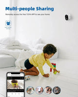 Never Miss A Moment Solar Powered 4MP Battery Spotlight Camera 2K Outdoor Tuya - stepyours.com