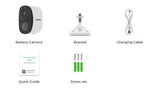 H View PIR Battery Powered Wireless Outdoor Security Camera 2K 3MP WiFi Siren - stepyours.com