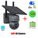 INQMEGA Solar Powered PTZ Camera 5MP 4MP WiFi 4G CCTV With Two Way Audio - stepyours.com